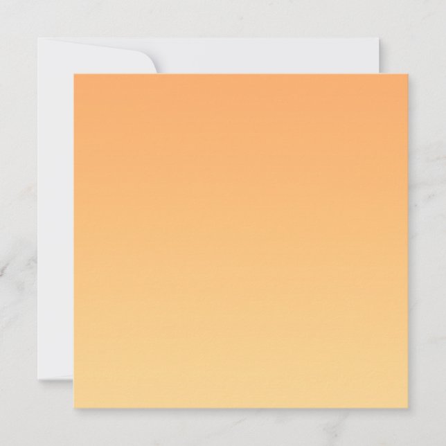 Carte Arrière - plan orange et jaune (Devant)