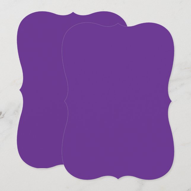 Carte arrière - plan violet avec bordure blanche (Devant / Derrière)