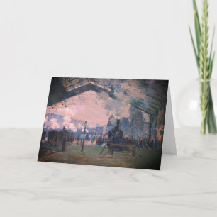 Carte Arrivée du train de Normandie, Gare Saint-Lazare :