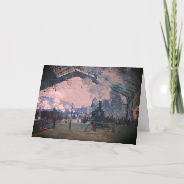 Carte Arrivée du train de Normandie, Gare Saint-Lazare : (Devant)