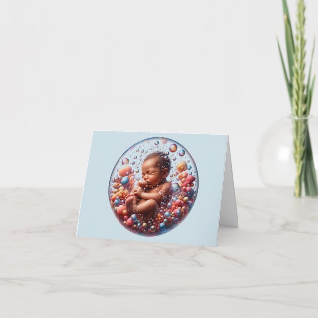 Carte Arrivée d'un nouveau bébé garçon  (Devant)