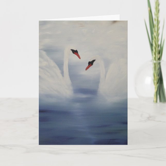 Carte Arriver des cygnes (Devant)