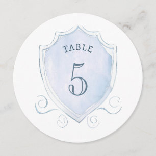 Carte Arrosage bleu clair Crest Table ronde Numéro