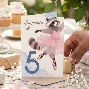 Carte Art à peinture sur fil Ballerine Anniversaire su