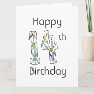 Carte Art Class 14th Birthday Card