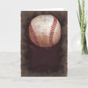 Carte Art De Baseball Sepia Style vintage