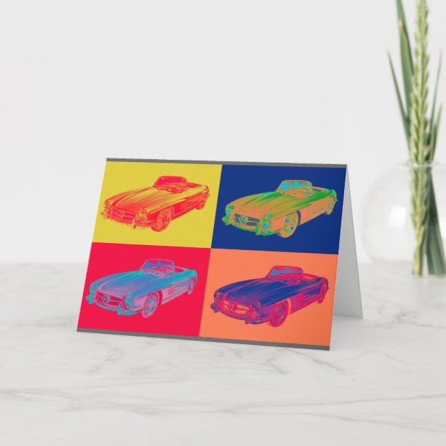 Carte Art de bruit convertible du benz 300 SL de (Devant)