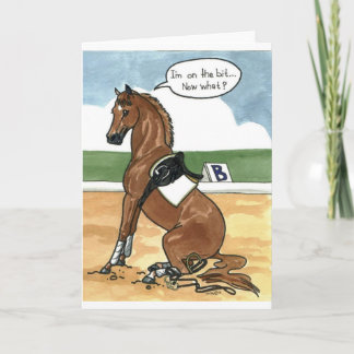 Carte Art de cheval SUR LE PEU maintenant ce qui
