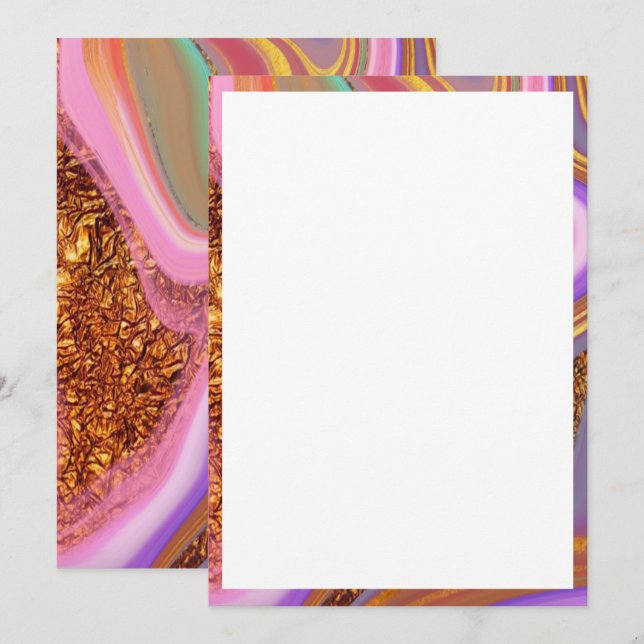 Carte art de couleur vibratoire (Devant / Derrière)