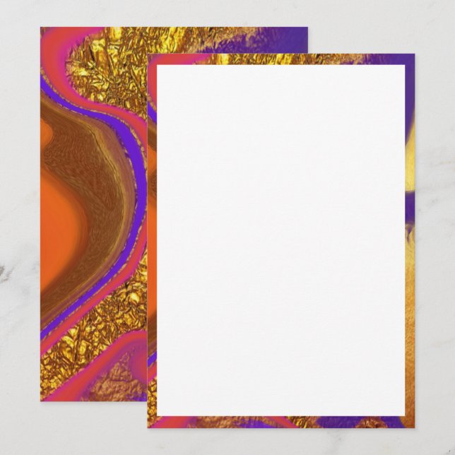 Carte art de couleur vibratoire (Devant / Derrière)