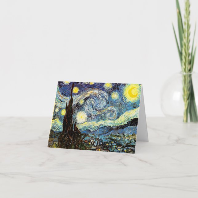 Carte Art de nuit Van Gogh Starry (Devant)