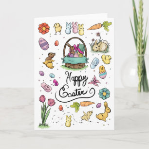 Carte Art de Pâques joyeux
