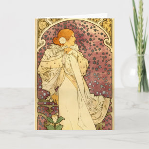 Carte Art déco d'Alphonse Mucha