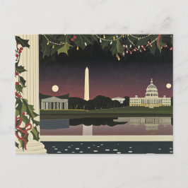 Carte Art déco de Washington DC Cityscape