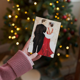 Carte art déco rétro vintage ajouter un sentiment