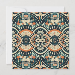Carte Art Déco scandinave