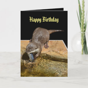 Carte Art Dimensionnel Otter Anniversaire