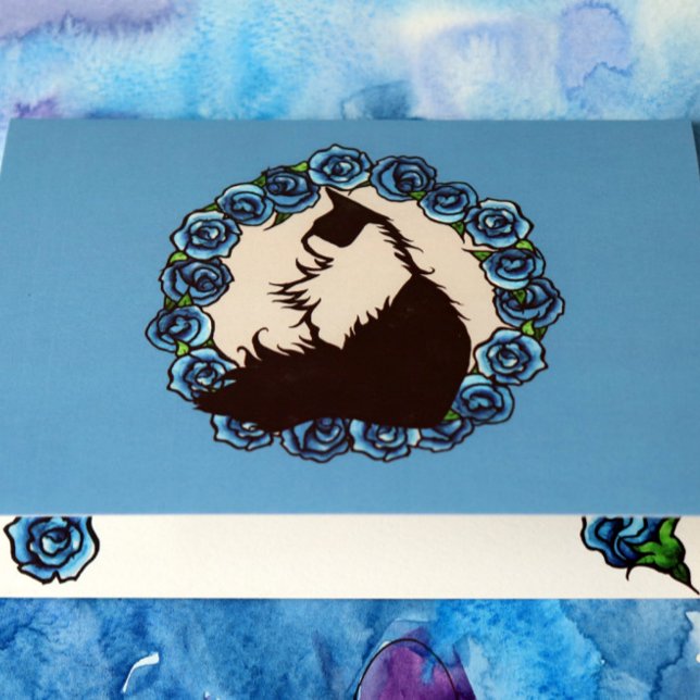 Carte Art du chat Tuxedo de printemps (Créateur téléchargé)