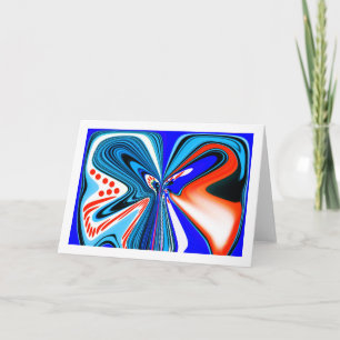 Carte art floral fantastique