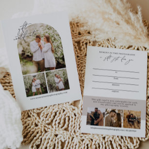 Carte Art moderne photo certificat cadeau photo