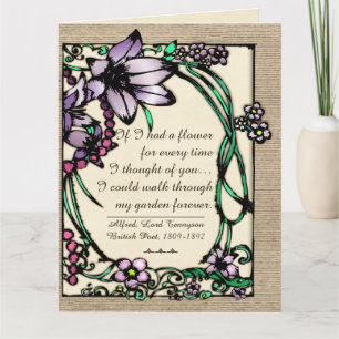 Carte Art Nouveau - Floral Love Poems