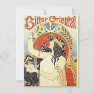 Carte Art nouveau oriental amer