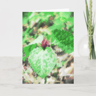 Carte Art numérique Fleur sauvage de printemps