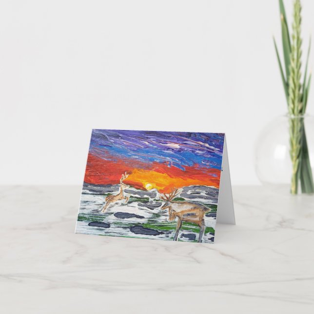 CARTE ART ORIGINAL DE NOËL (Devant)