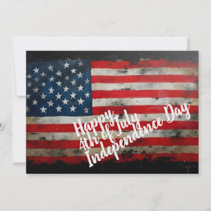 Carte Art patriotique du 4 juillet jour de l'indépendanc