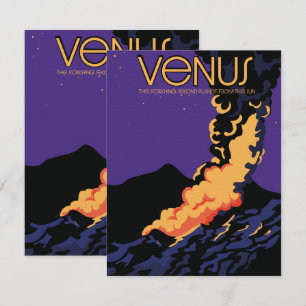 Carte Art spatial de la planète Vénus