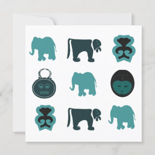 Carte art tribal africain Abstrait