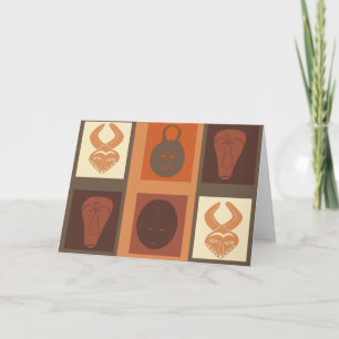 Carte art tribal africain Abstrait