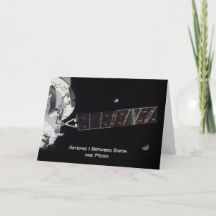 Carte Artémis I entre la Terre et la Lune