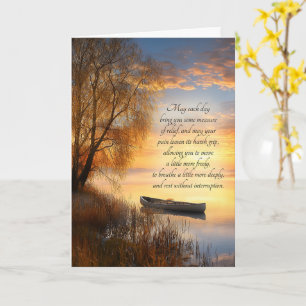 Carte Arthrite Canoë sur le Lac Sentimental Meilleurs Vœ