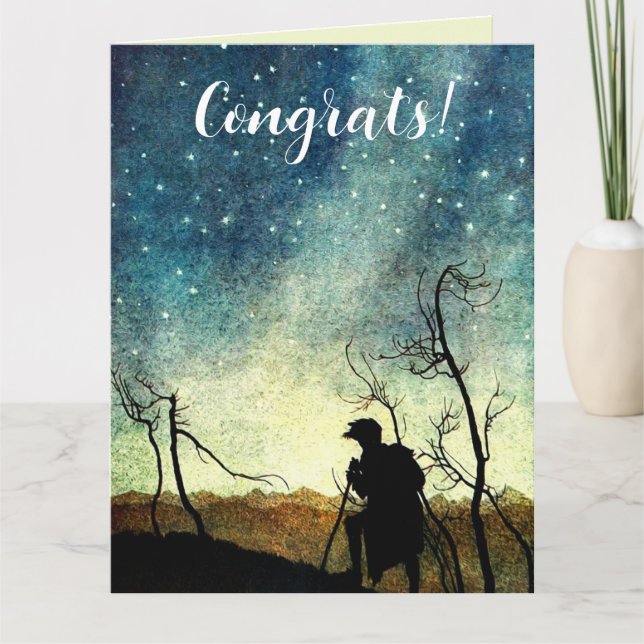 Carte Arthur Rackham Illustration NIght Silhouette (Devant)