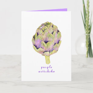 Carte Artichoke pourpre