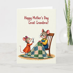 Carte artisanale pour grand-mère adorée