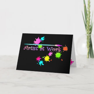 Carte ARTISTE AU TRAVAIL par SHARON SHARPE