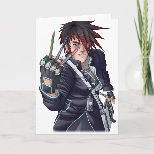 Carte Artiste de Manga d'Anime (Devant)