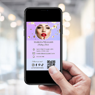 Carte artiste de maquillage photo des médias sociaux car