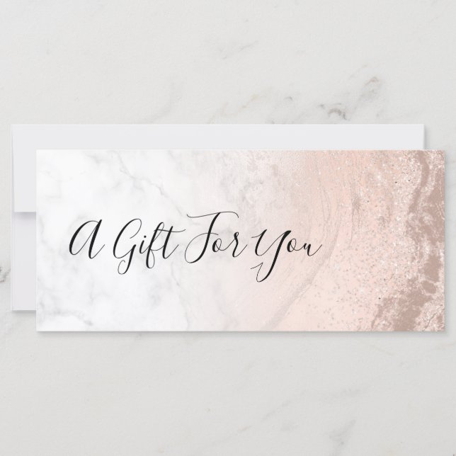 Carte Artiste maquillage en marbre de parties scintillan (Devant)