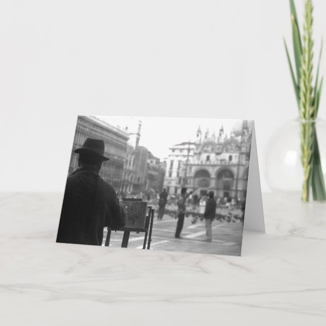 Carte Artiste Venise Italie (Devant)
