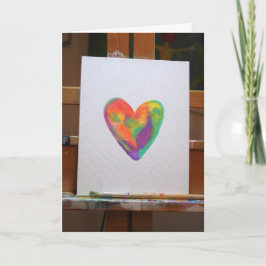 Carte "Artistique" Saint Valentin