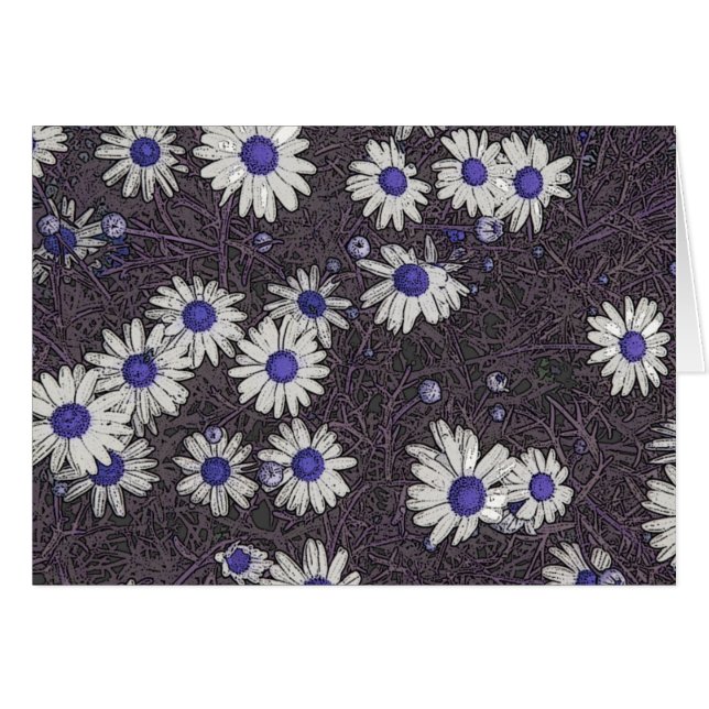 Carte Artsy Daisies (Devant horizontal)