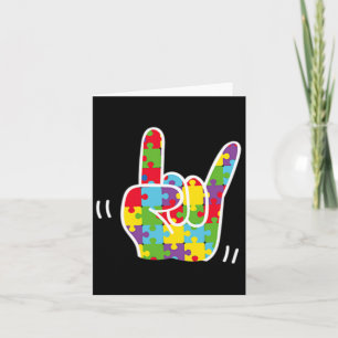 Carte Asl Love Langue des signes Mois Asl