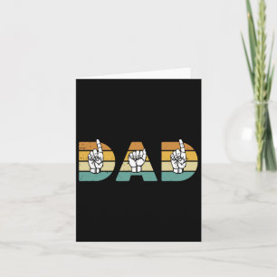Carte Asl Papa American Sign Language Sourd Sensibilisat