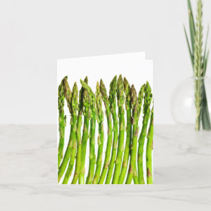 Carte Asperges sur Blanc - Arrière - plan Veggie Customi