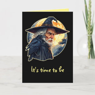 Carte Assistant avec corbeau - Halloween Fun 2