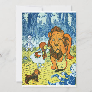 Carte Assistant d'Oz Dorothy et du Lion cowardly