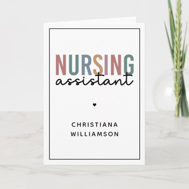 Carte Assistant infirmier personnalisé (Devant)